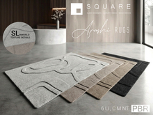 [ SQUARE ] - ARASHI Rugs PBR ( Pack of 4 )
