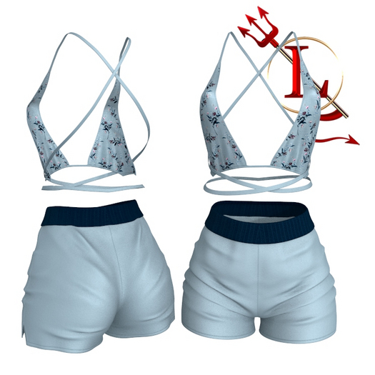Linen Waist Shorts Reborn OUTFIT