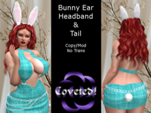 Easter Bunny Ears Headband & Tail by COVETED!