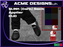 UKD Mens Slink Sock DARK Colour Applier HUD