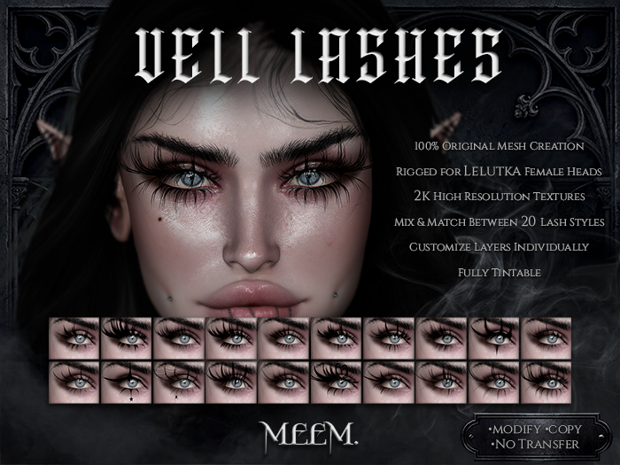 MEEM. Vell Mesh Lashes