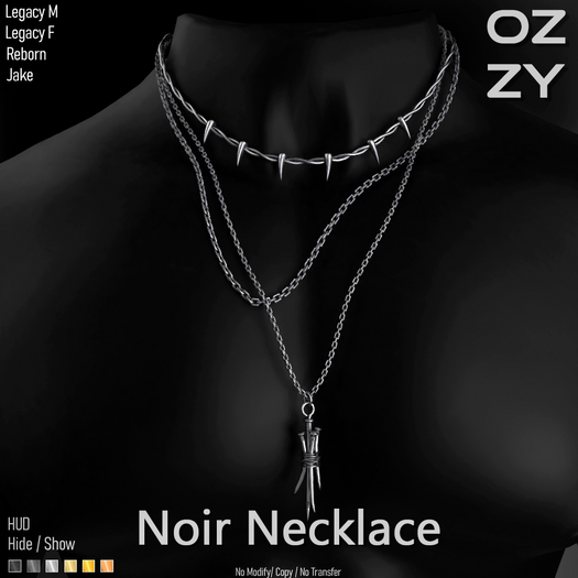 OZZY - Noir Necklace - FATPACK