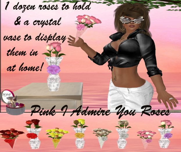 PDN: PINK I ADMIRE YOU ROSE COMBO BOXED
