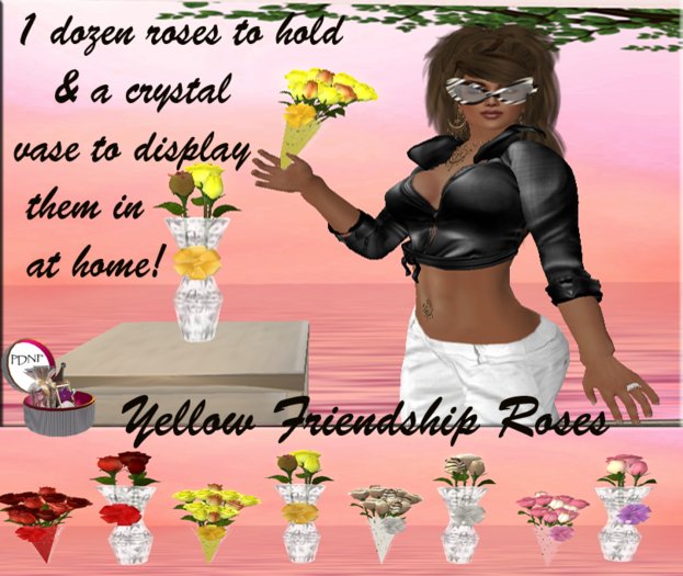 PDN: YELLOW FRIENDSHIP ROSE COMBO BOXED