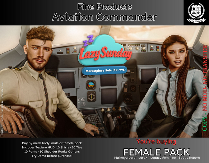 FP - AVIATION COMMANDER - FEMALE PACK