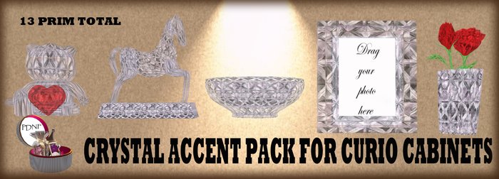 PDN: CRYSTAL ACCENTS FOR CURIO CABINETS