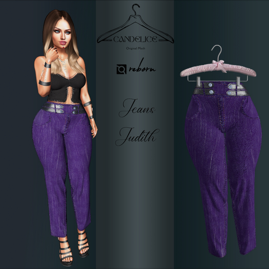 Add me - Reborn - Judith Jeans Purple