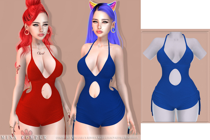 -LAL-Mina Romper  [BLUE ]