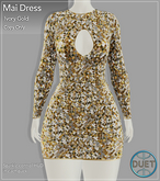 Duet Mai Dress Ivory Gold