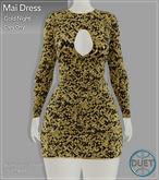 Duet Mai Dress Gold Night