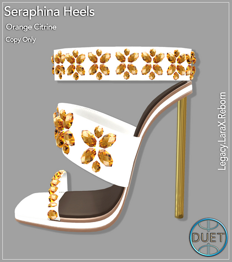 Duet Seraphina Heels Orange Citrine