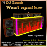 DJ Booth Wood equalizer