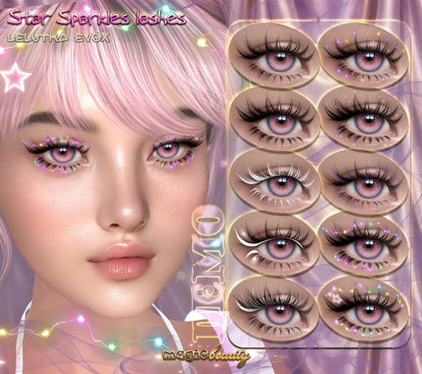 DEMO[Magic Beauty] Star Sparkles eyelashes Lel EvoX