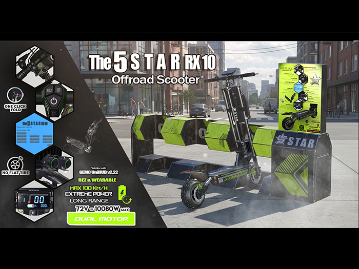 The 5 STAR RX10 Offroad Scooter ( REZZER ) V1.0