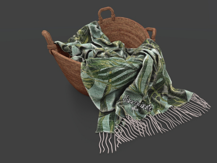 6. [Merak] - Jute Basket W/Cloth