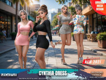 [LECASTLE] Cynthia Dress FATPACK - Original Mesh - Maitreya, Legacy, Slink, Belleza 4517