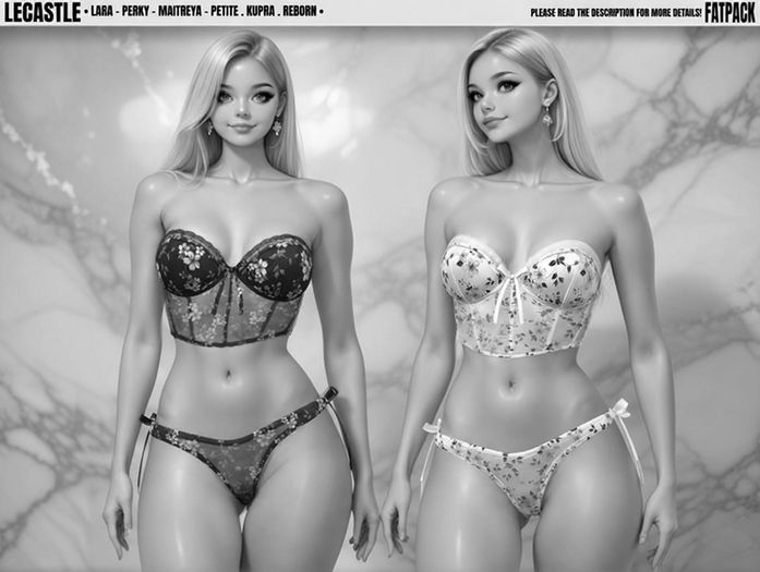 [LECASTLE] Barbara Lingerie Set *DEMO*