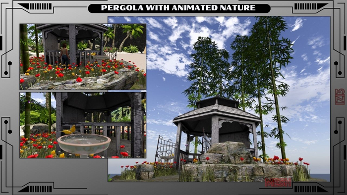 PERGOLA WITH ANIMATED NATURE COPY MODIFY