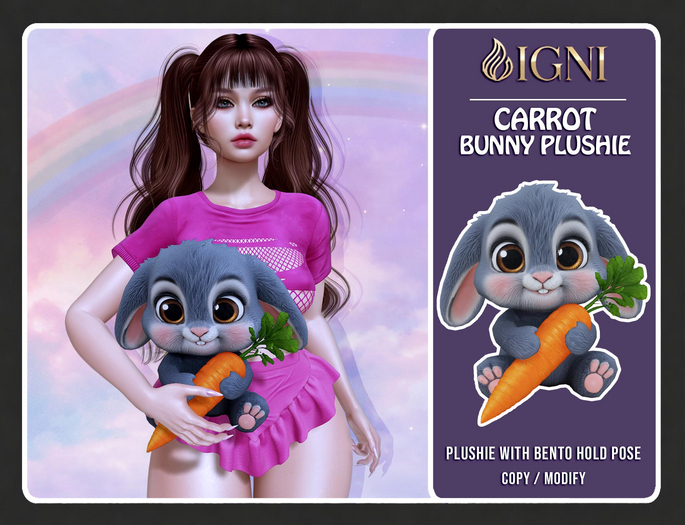 IGNI - Carrot Bunny Plushie