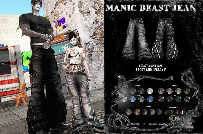 = DAE = Manic Beast Jean ALLPACK