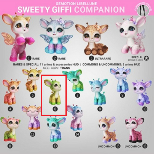 SEmotion Libellune Sweety Giffi Companion COMMON 06