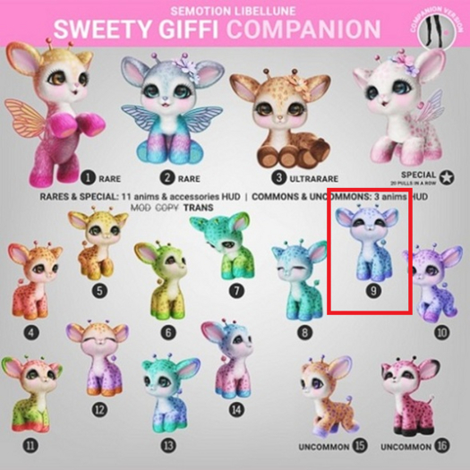 SEmotion Libellune Sweety Giffi Companion COMMON 09
