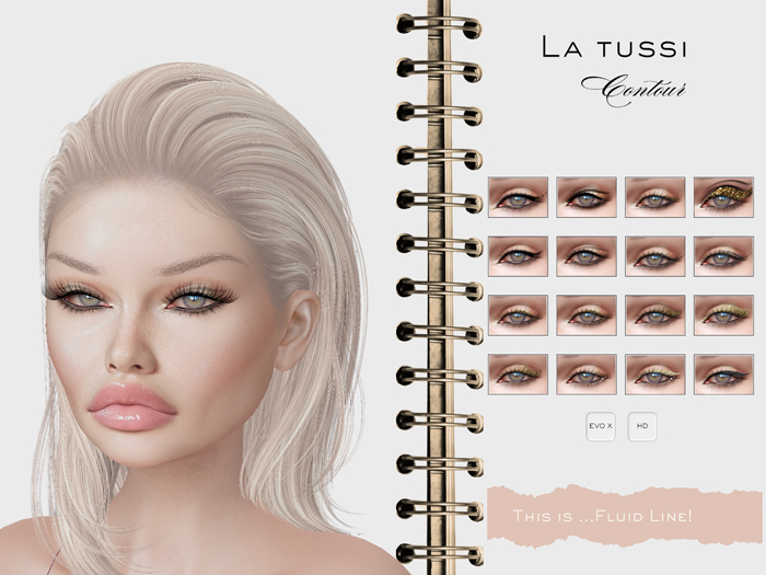This is...Fluid Line! 16 x Kajal/Eyeshadow HD Appl. EVOX