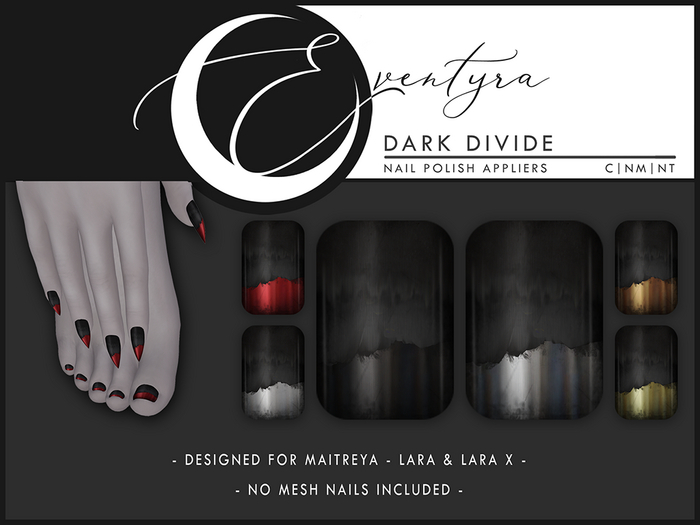Eventyra - Maitreya Nail HUD - Dark Divide