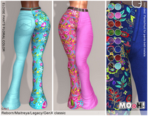 MOoH! Eloise pants floral color (Add)
