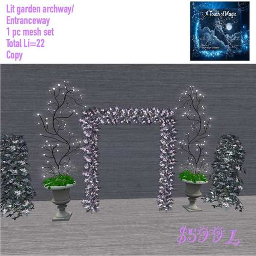 Lit Garden entranceway-Box LI-22