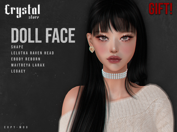 Shape Doll Face GIFT - Crystal Store
