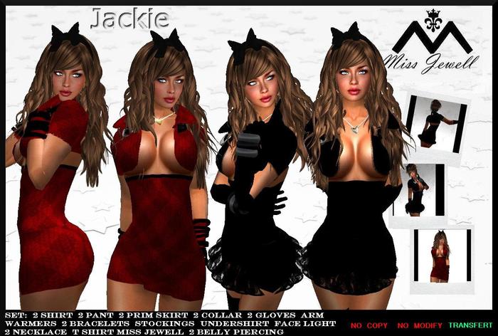 ♥JACKIE♥  MISS JEWELL 2 WONDERFUL DRESSES RED AND BLACK ELEGANT AND SEXYYY!!! ♥♥♥♥