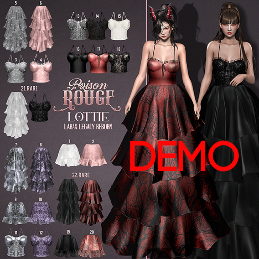 POISON ROUGE Lottie Oufit DEMO