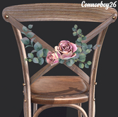 2 ionic : Vintage Ceremony Chair (Natural Rose& Eucalyptus) THE HAPPIEST DAY