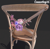 3 ionic : Vintage Ceremony Chair (Pink&Purple Roses) THE HAPPIEST DAY
