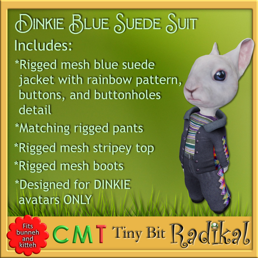 Dinkie Blue Suede Suit