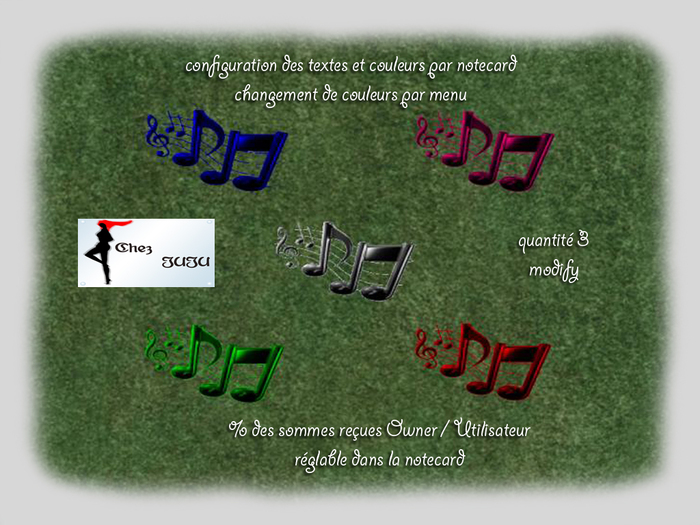 jar Notes-de-musique box de 3