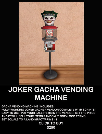 JOKER GACHA VENDOR MACHINE