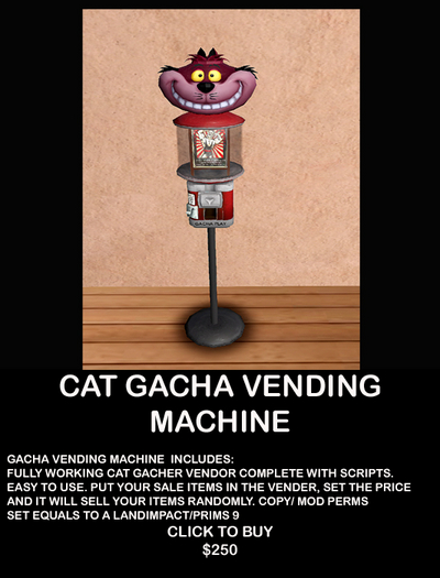 CAT GACHA VENDOR MACHINE
