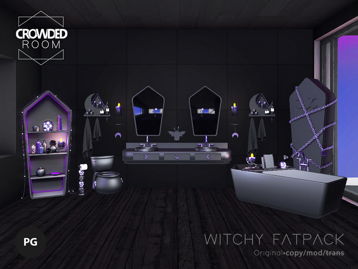 Crowded Room - Witchy Bathroom Fatpack  - Purple PG 