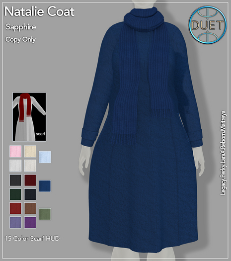 Duet Natalie Coat Sapphire
