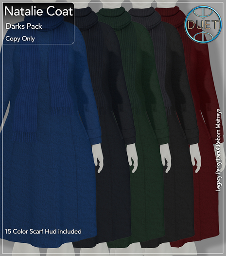 Duet Natalie Coat Darks 