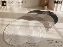 [ SQUARE ] - ECHO Rugs ( PBR ) ( Pack of 4 )