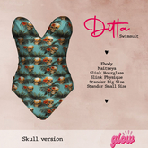 .:.GLOW.:. Ditta Swimsuit Skull