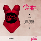 .:.GLOW.:. Ditta Swimsuit Go Red