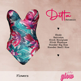 .:.GLOW.:. Ditta Swimsuit Flowers