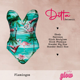 .:.GLOW.:. Ditta Swimsuit Flamingos