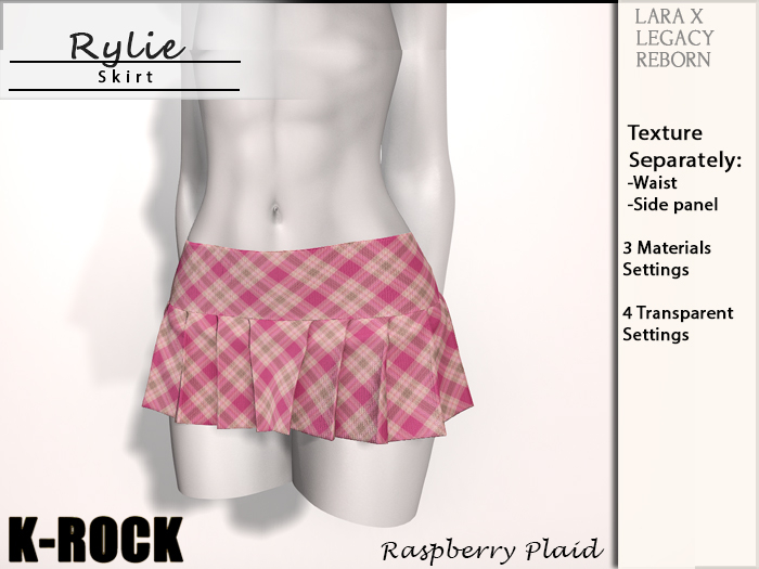 :KR: Rylie Skirt - RaspPlaid