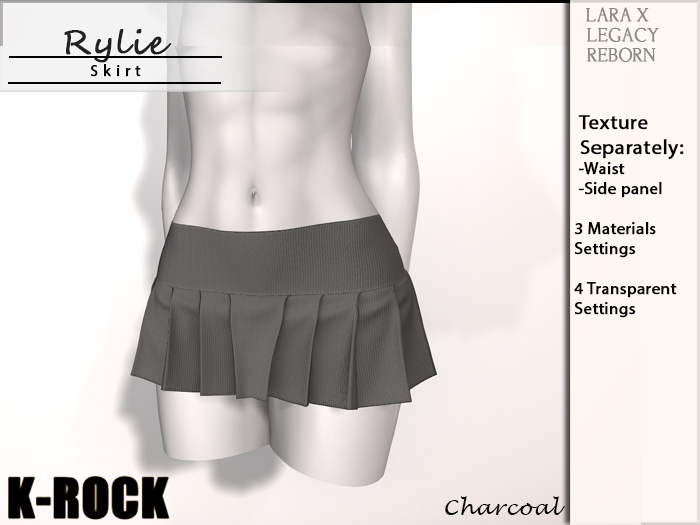 :KR: Rylie Skirt - Charcoal