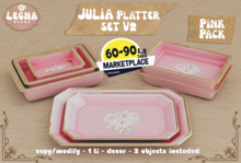 - Legna - Julia Platter Set V2 (Pink Pack)